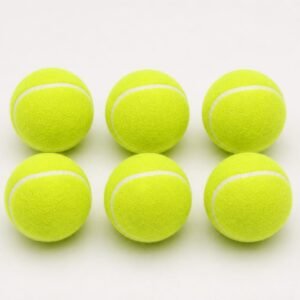Swigna Heavy Cricket Tennis Ball - Green (Pack Of 6) - Weight of 1 ball (120 grams approx)